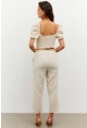 Kadın Vanilya Alt-Üst Keten Takım PP7440