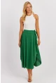 Kadın Yeşil Asimetrik Etek LV176