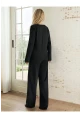 Dantel Detay Premium Siyah Suprem Pijama