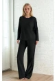 Dantel Detay Premium Siyah Suprem Pijama