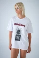 Kadın Beyaz Pinterest T-Shirt RAİ010