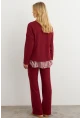 Kadın Bordo Alt Üst Pantolon Takım COL28