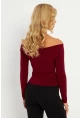 Kadın Bordo Bluz HOR13
