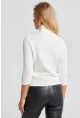 Kadın Ekru Balıkçı Yaka Triko Kazak KZ2499