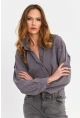 Kadın Gri Kupra Gömlek SB3061