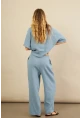 Kadın İndigo Müslin Pantolon BTY102