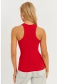 Kadın Kırmızı Halter Yaka Bluz AYD299