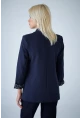 Kadın Lacivert Astarı Desenli Blazer Ceket BES3049