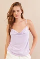 Kadın Lila Degaje Yaka Bluz LPP1286-90