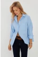 Kadın Mavi Basic Gömlek ZER403