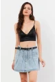Kadın Mavi Denim Mini Etek TUR1000
