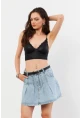Kadın Mavi Denim Mini Etek TUR1000