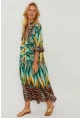 Kadın Multi Desenli Salaş Maxi Elbise GÇ166