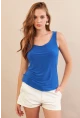 Kadın Saks Basic Bluz LPP1241-90