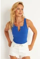 Kadın Saks Patlı Kaşkorse Bluz MK02