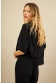 Kadın Siyah Müslin Gömlek BTY101