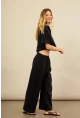 Kadın Siyah Müslin Pantolon BTY102