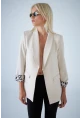 Kadın Taş Leopar Astarlı Blazer Ceket BES3049