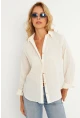 Kadın Vanilya Gömlek KED714