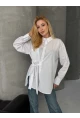 Bağlama Detay Oversize Gömlek