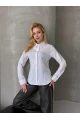 Kadın Slim Fit Düğmeli Beyaz Gömlek