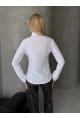 Kadın Slim Fit Düğmeli Beyaz Gömlek