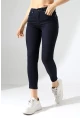 Lacivert Yüksek Bel Skinny Fit Jean Pantolon