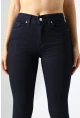 Lacivert Yüksek Bel Skinny Fit Jean Pantolon