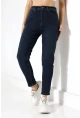 Lacivert Yüksek Bel Slim Fit Jean Pantolon