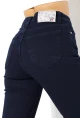 Lacivert Yüksek Bel Straight Fit Jean Pantolon