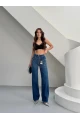 Taşlı Straight Fit Jeans