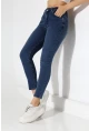 Toparlayıcı Yüksek Bel Dar Paça Jean