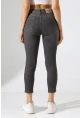 Yüksek Bel Dar Paça Füme Jean Pantolon