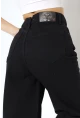 Yüksek Bel Geniş Paça Jean Pantolon