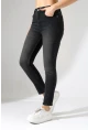 Yüksek Bel Siyah Skinny Fit Jean Pantolon